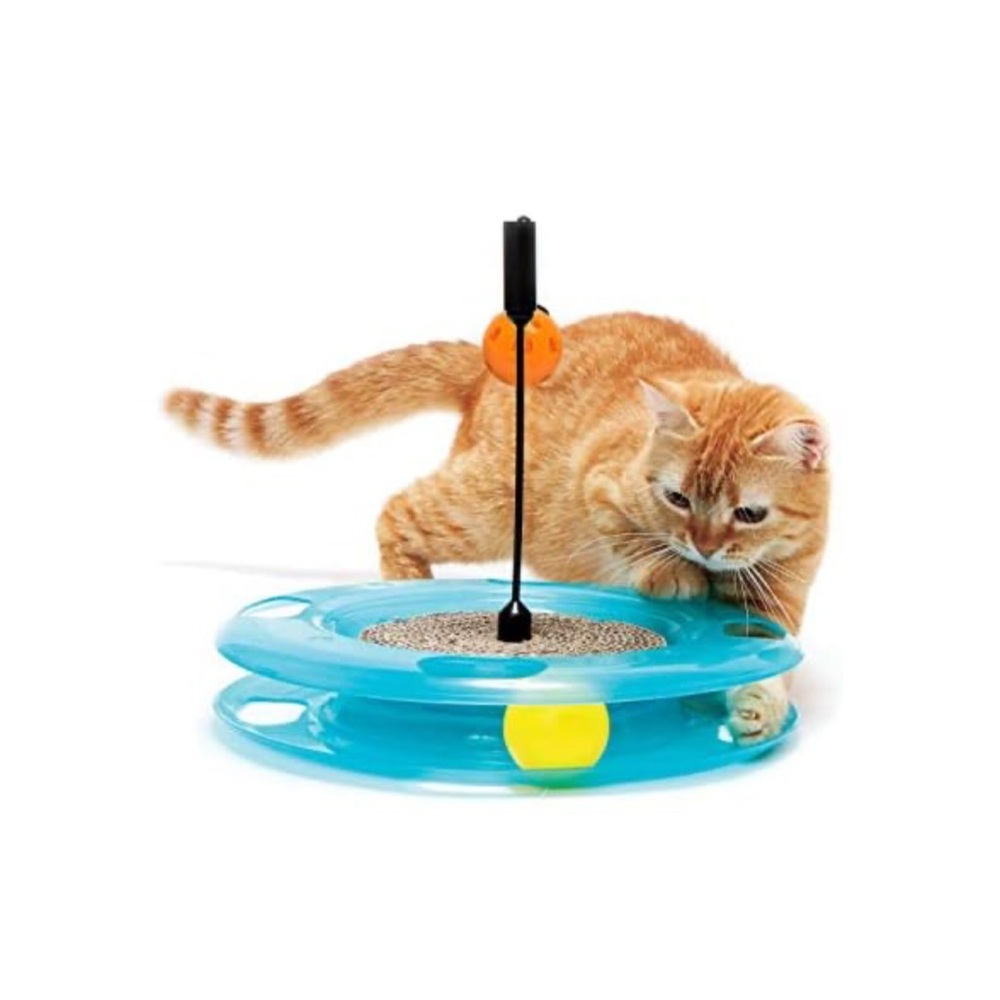 Kitty City Swat Track Cat Toy Pet Kitten Scratch Pad Kitty Play Time Fun OW